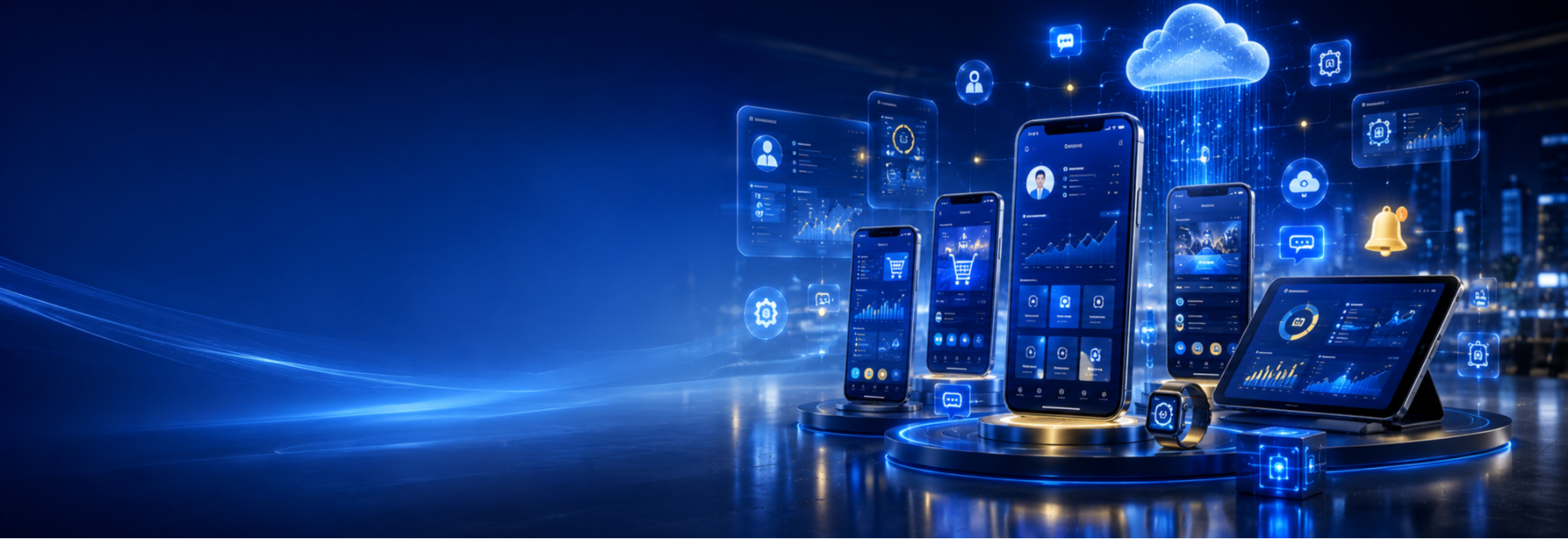 Custom mobile app development services for iOS and Android platforms